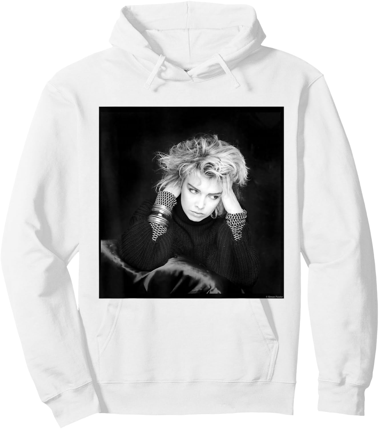 Kim Wilde Photo Shoot by Simon Fowler , grey, S Hoodie - Hoodie | White