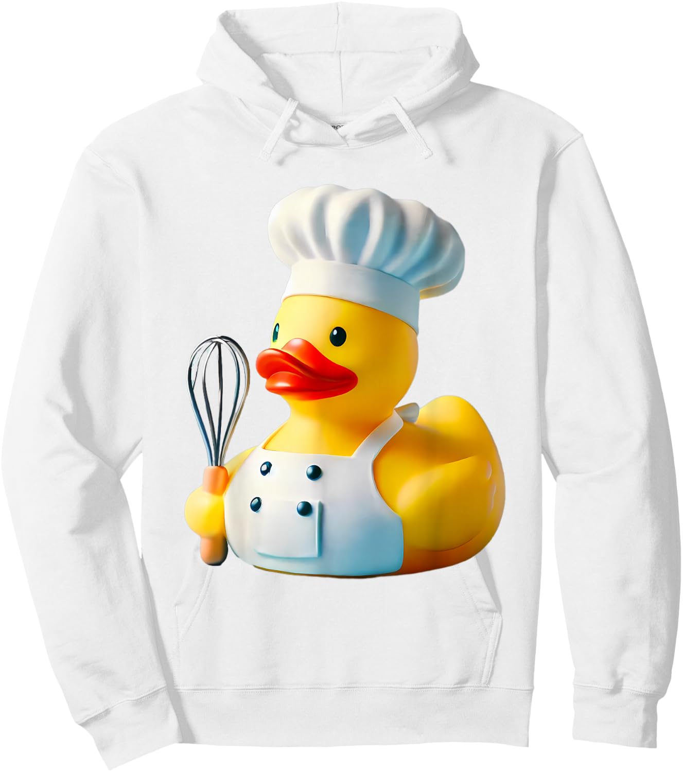 Chef Rubber Duck Cook Ducky Duckie Hoodie - Hoodie | White