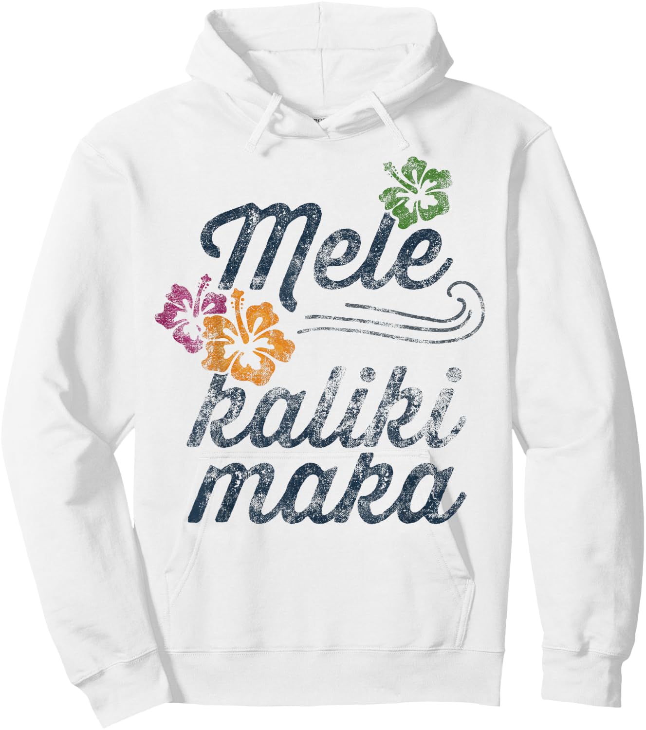Mele Kalikimaka Christmas Hawaiian Ocean Family Hoodie - Hoodie | White