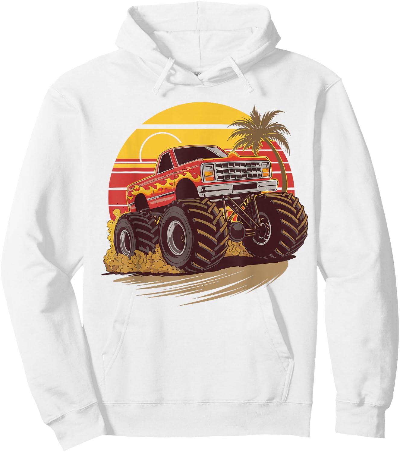 Monster Truck for toddlers Youth & Adults Hoodie - Hoodie | White