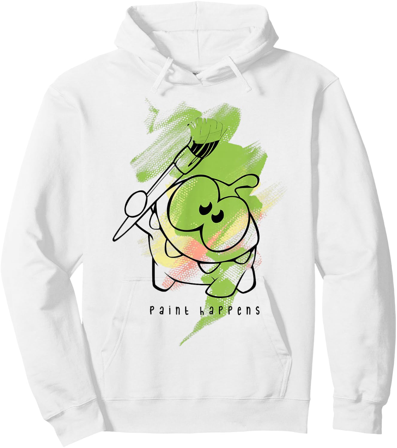 Cut the Rope: Om Nom Juxtapose Painter Hoodie - Hoodie | White