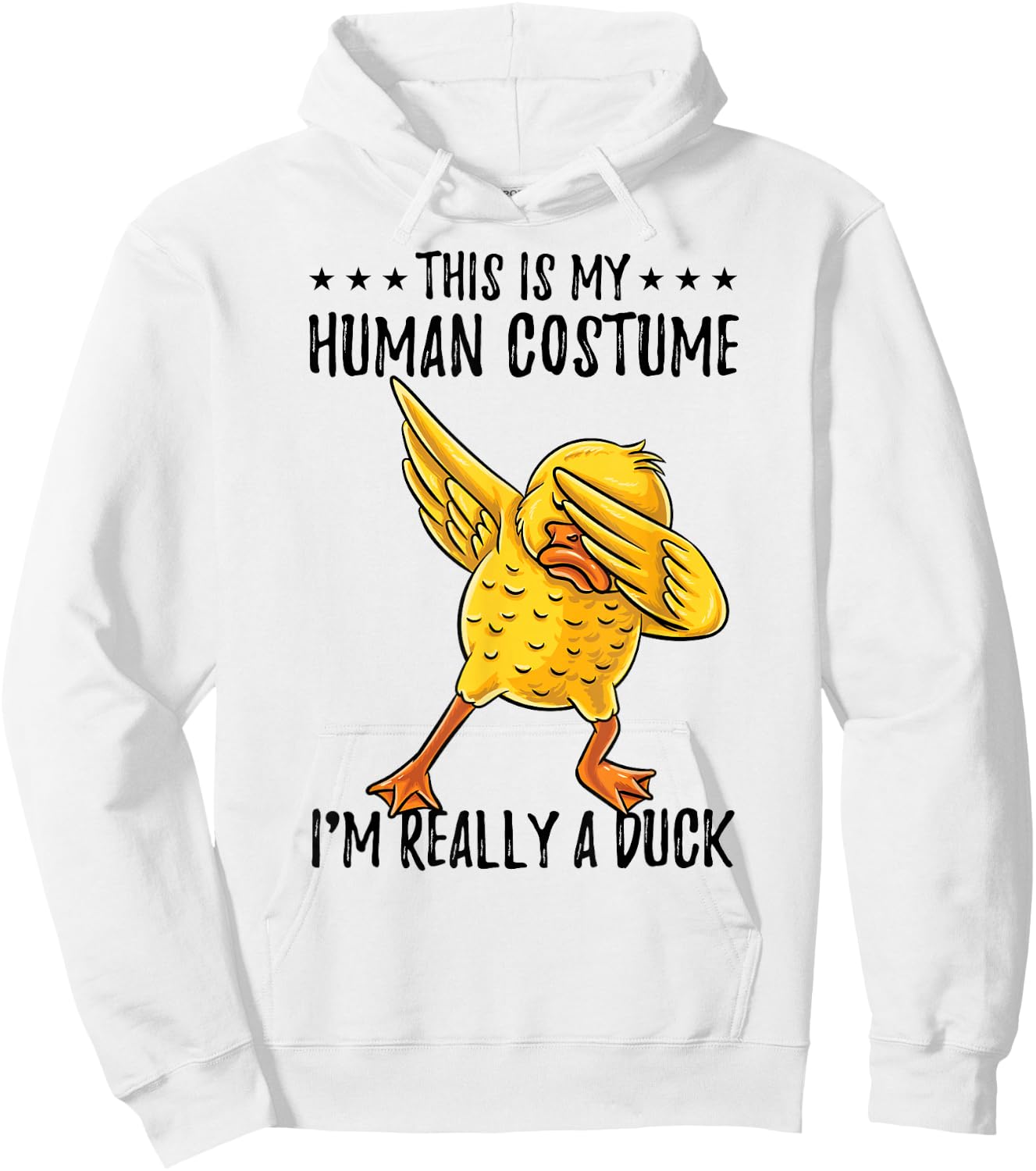 This Is My Human Costume Duck Halloween Hoodie - Hoodie | White