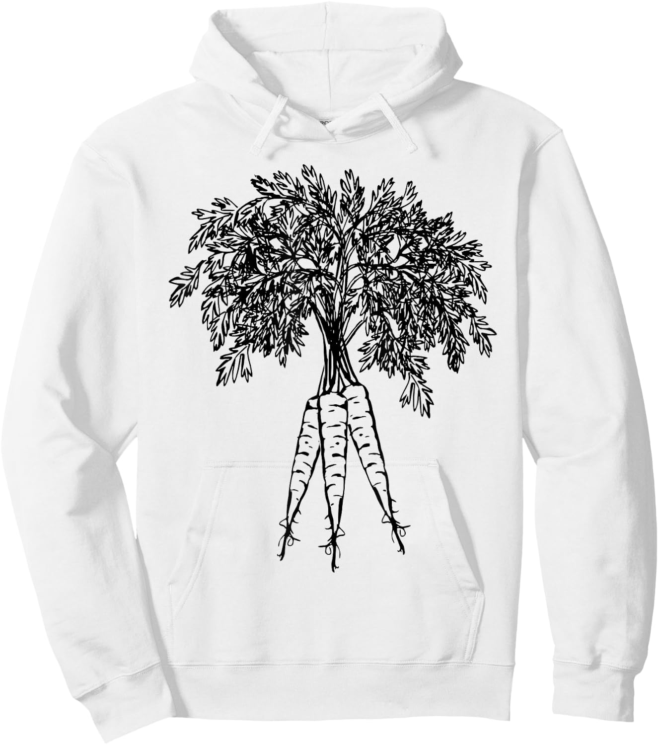 Carrots Vegetables Graphic Hoodie - Hoodie | White