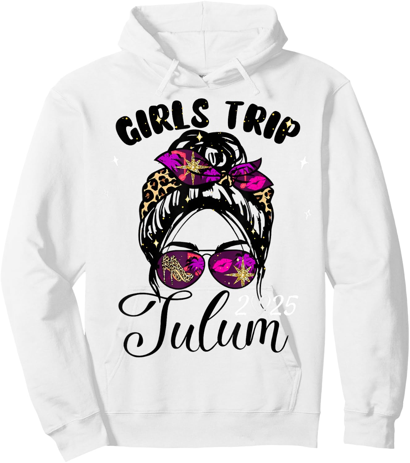 Girls Trip Tulum 2025 Vacation Weekend Birthday Squad Hoodie - Hoodie | White