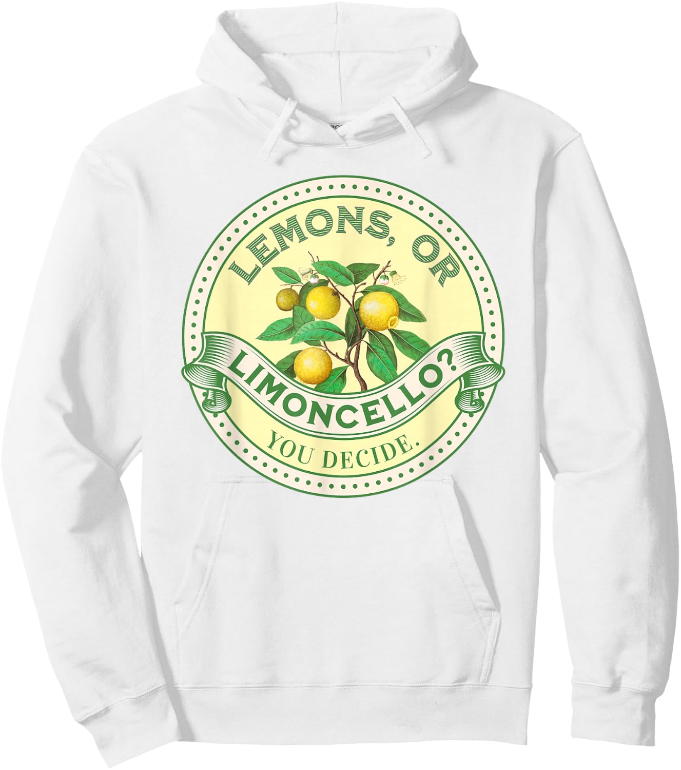 Lemons or Limoncello? Du entscheidest Optimist/Pessimist , White Hoodie - Hoodie | White
