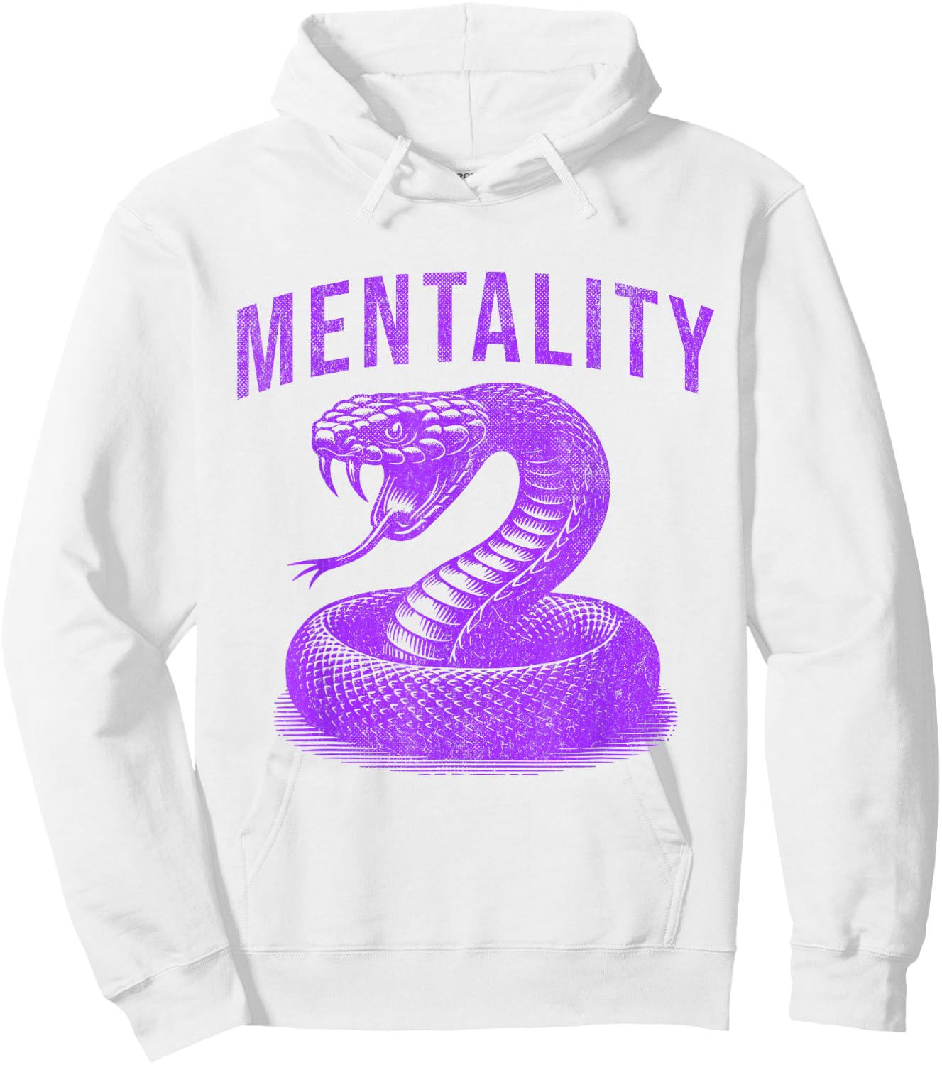 Mentality Mindset Snake Motivation of Champions Basketball Hoodie - Hoodie | White