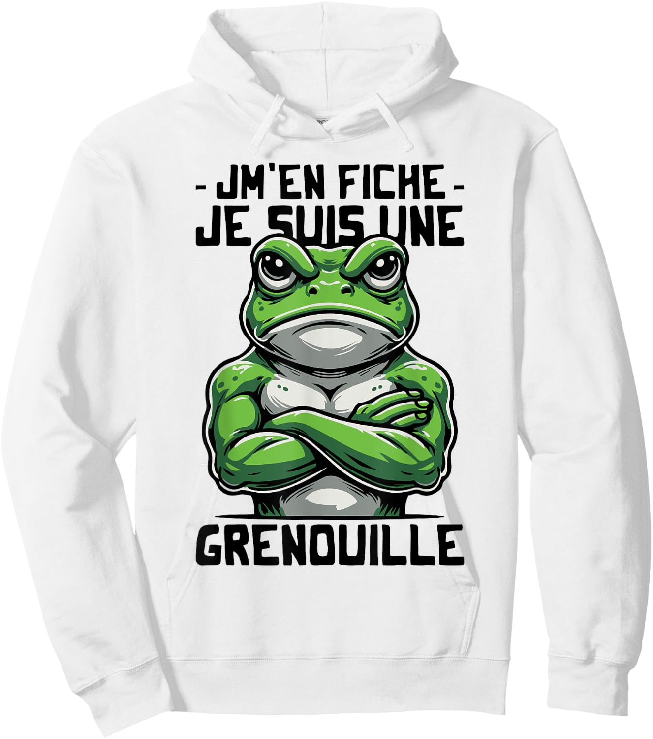 Frog Woman Girl Boy Je suis une Grenouille , white, S Hoodie - Hoodie | White