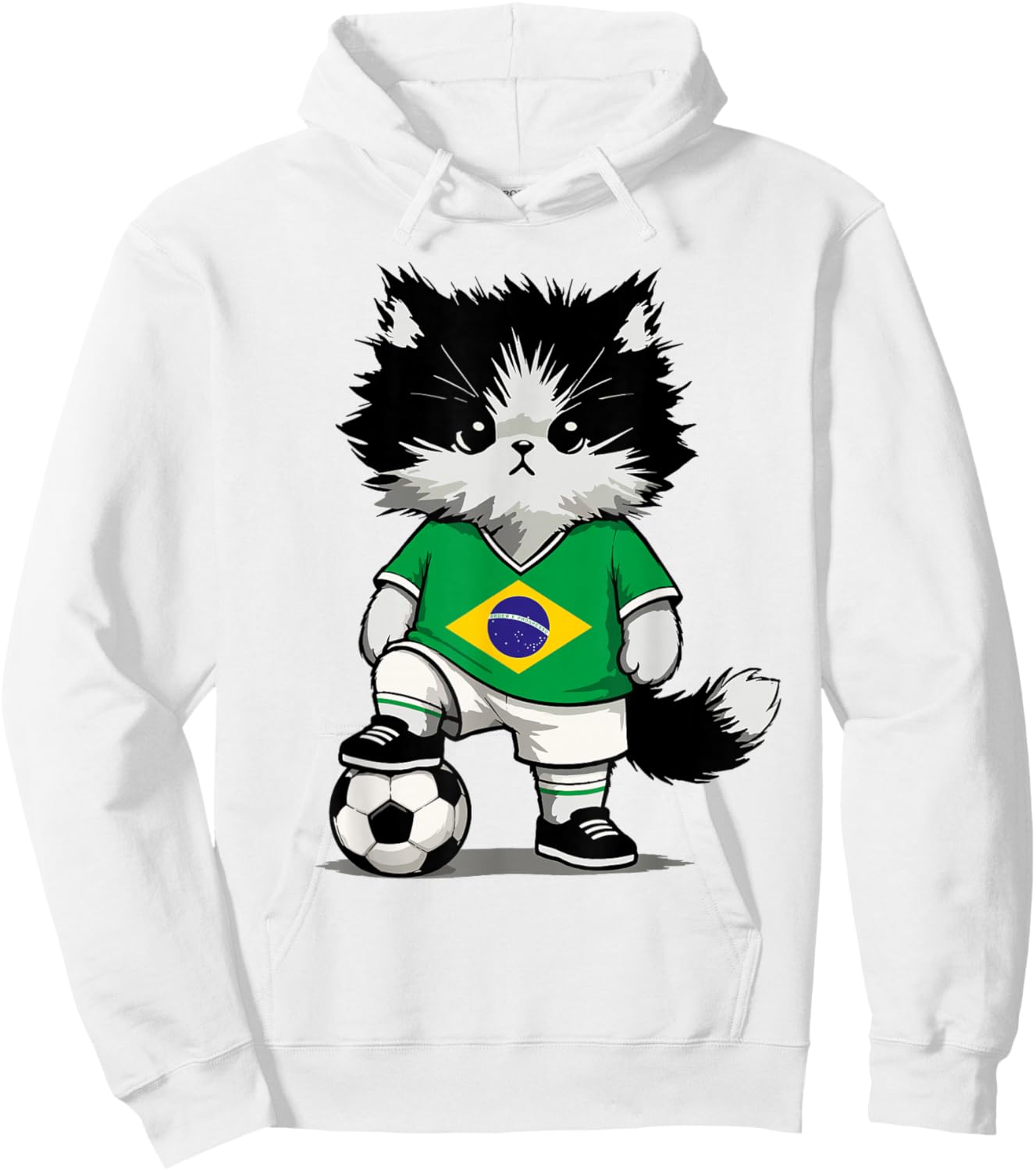 Brasilien Flagge Herren Damen Kinder Brasilien Hoodie - Hoodie | White