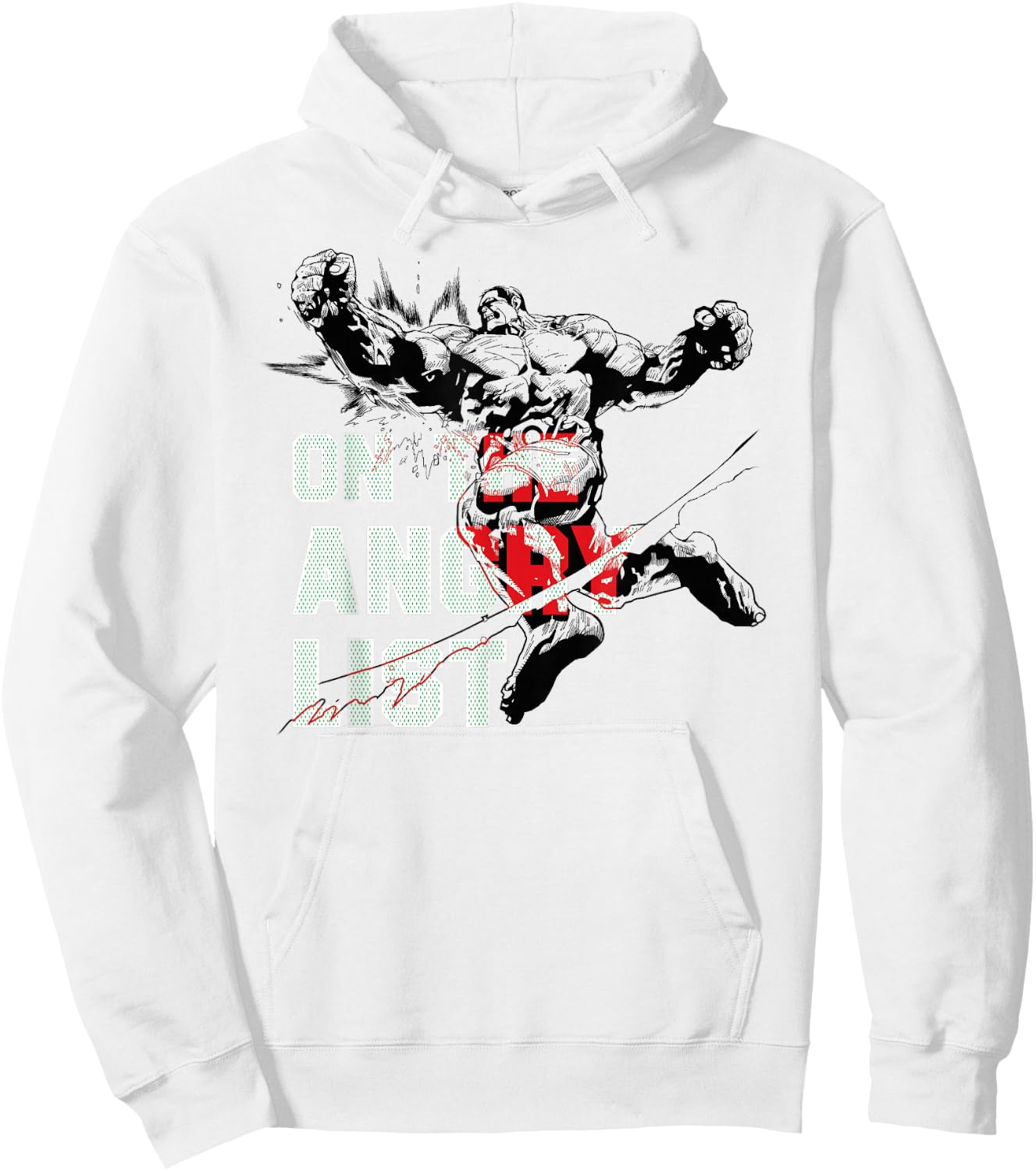 Marvel Avengers The Hulk On The Angry List Christmas Hoodie - Hoodie | White