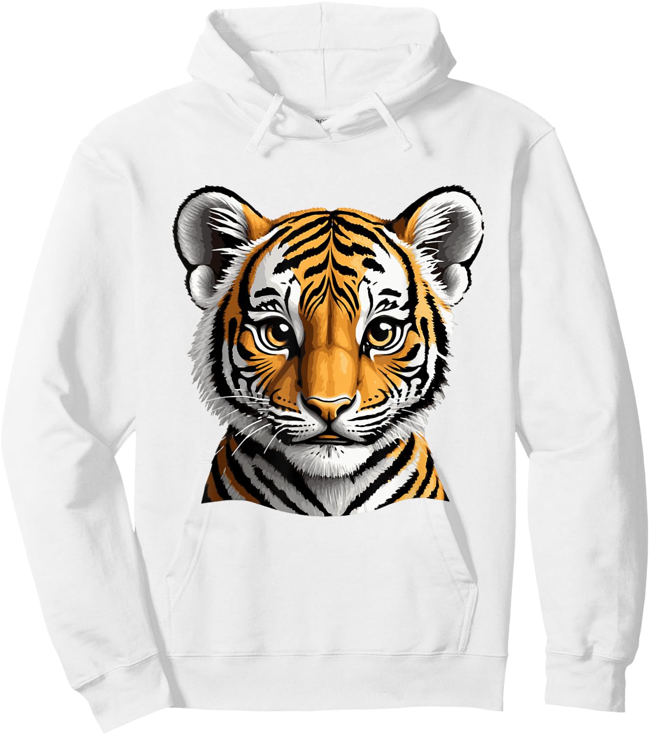 Cute Tiger Jungle Animals Cuddle Kids Pets Hoodie - Hoodie | White