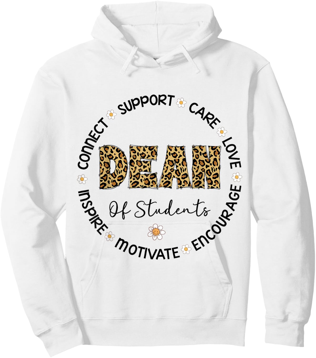 Leopard Dean Of Students Appreciation Week Goes Back To School Hoodie - Hoodie | White
