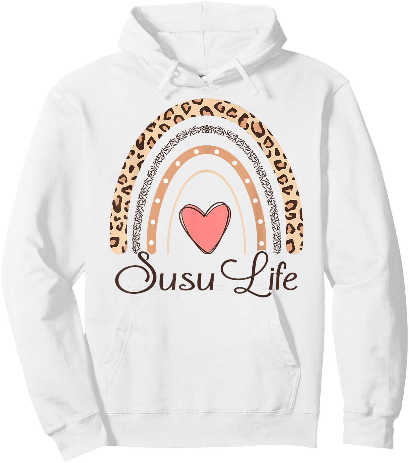 Susu Life Boho Rainbow Funny Grandma Susu Hoodie - Hoodie | White