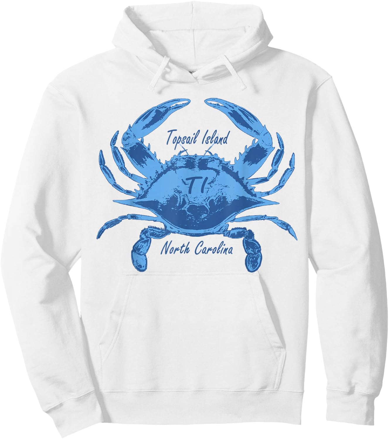 Topsail Island North Carolina Topsail Beach Lover Crab Hoodie - Hoodie | White