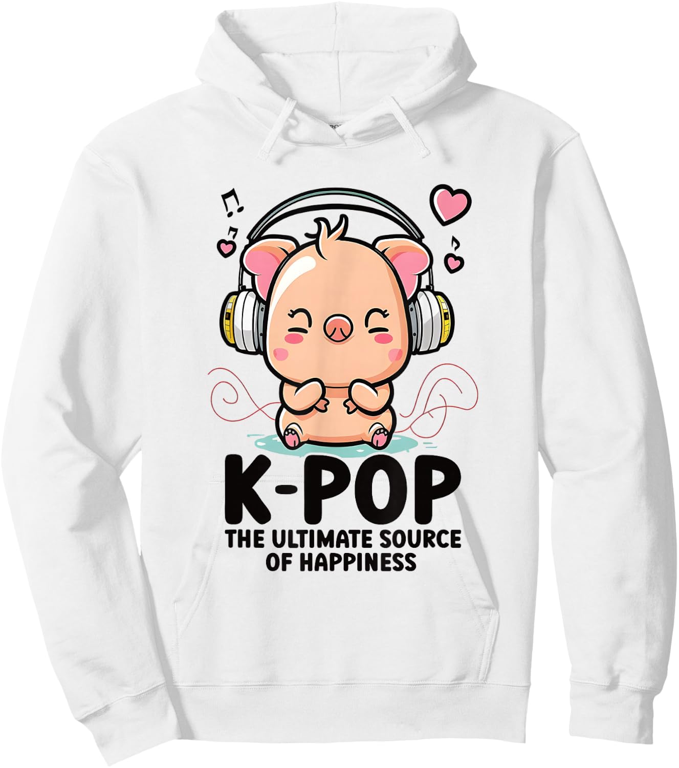 Kpop Items Bias K Pop Pig Lover Merch K-pop Merchandise Hoodie - Hoodie | White