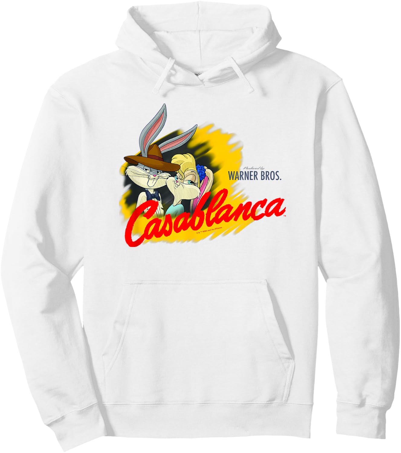 WB 100 Looney Tunes Classic Casablanca Special Movie Poster Hoodie - Hoodie | White