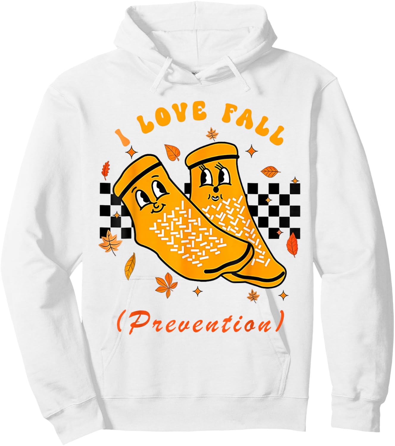 I Love Fall Prevention Fall Physical Therapy Hoodie - Hoodie | White