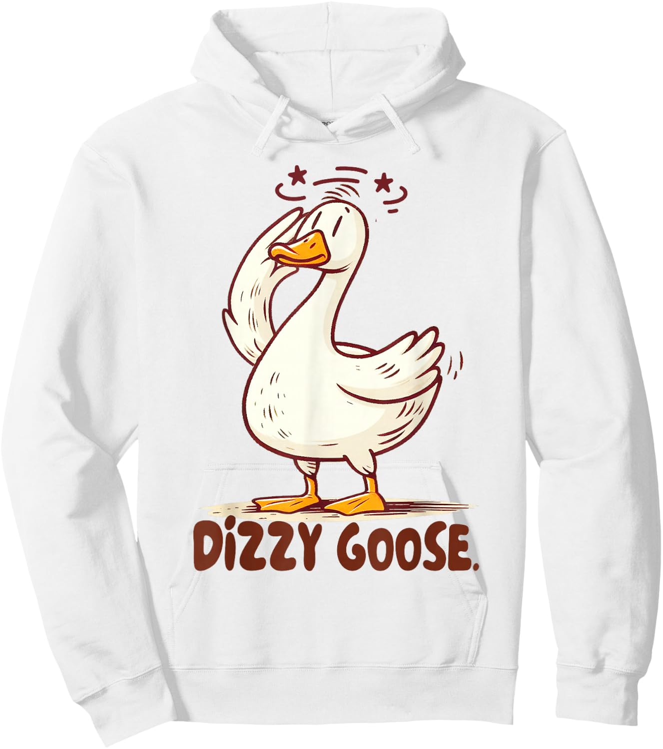 POTS Postural Orthostatic Tachycardia Syndrome Dizzy Goose Hoodie - Hoodie | White