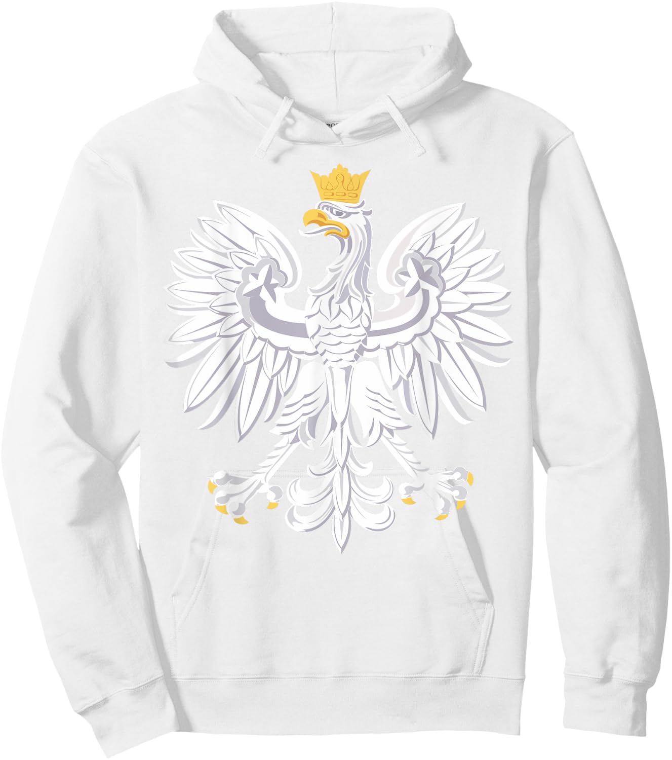 Poland Polska Polish Emblem Coat of Arms Eagle White Red Hoodie - Hoodie | White