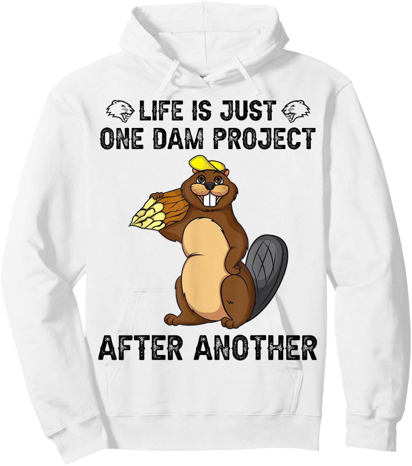 Life's One Dam Project After Another Hoodie - Hoodie | White