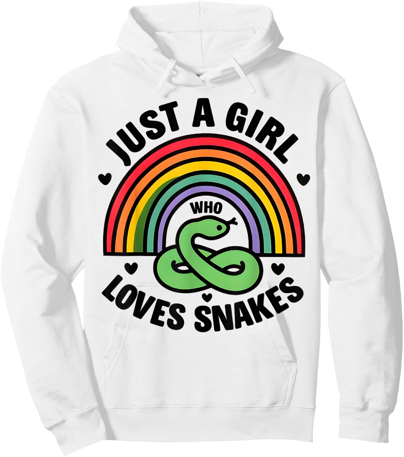 Girl Snake I Women Snake Lover I Snake Hoodie - Hoodie | White