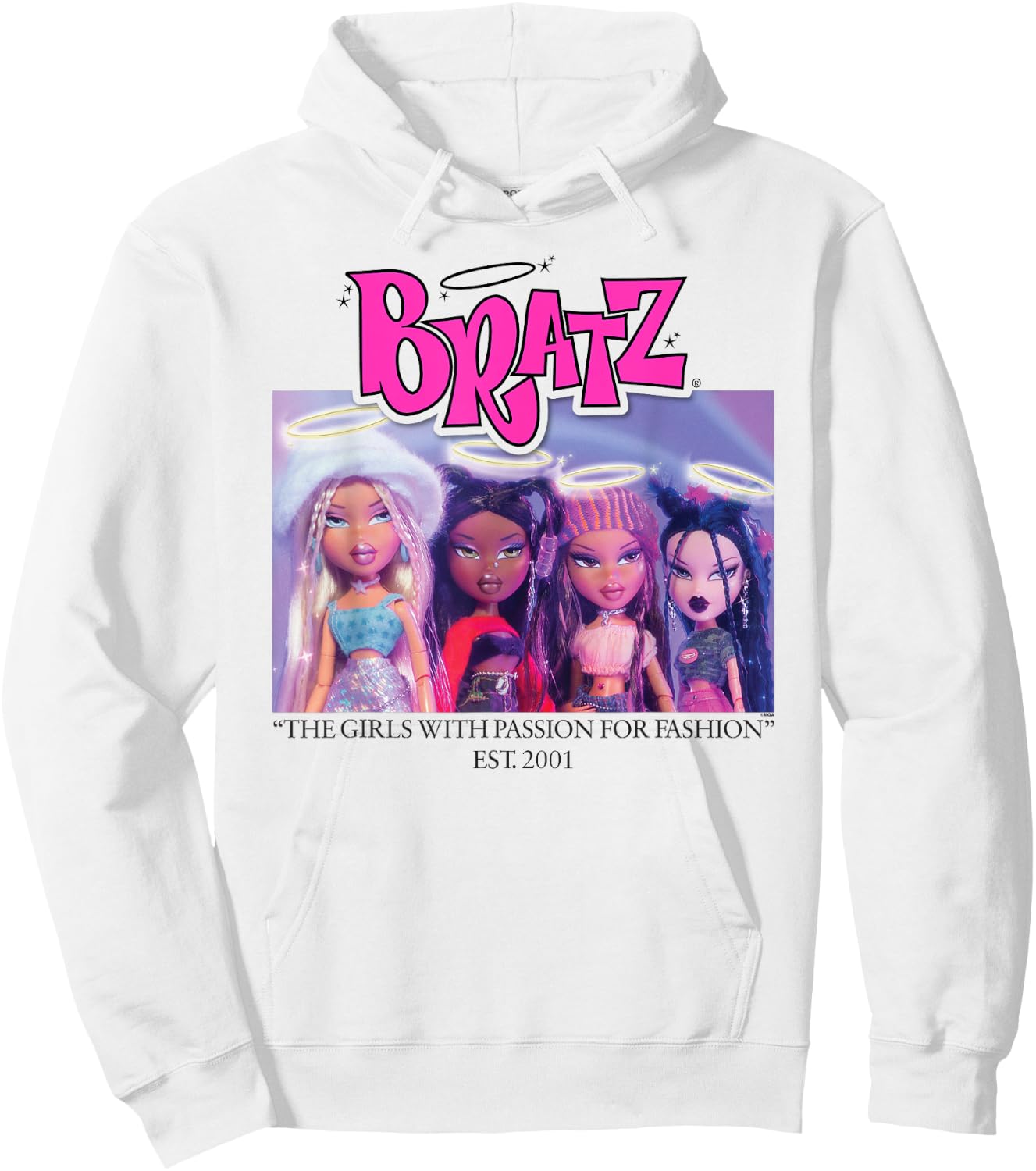 Bratz Four Angels , white, S Hoodie - Hoodie | White
