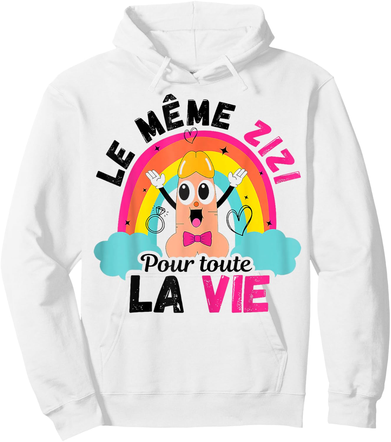 The Same Zizi For All Life Will Hold Attention , white, S Hoodie - Hoodie | White