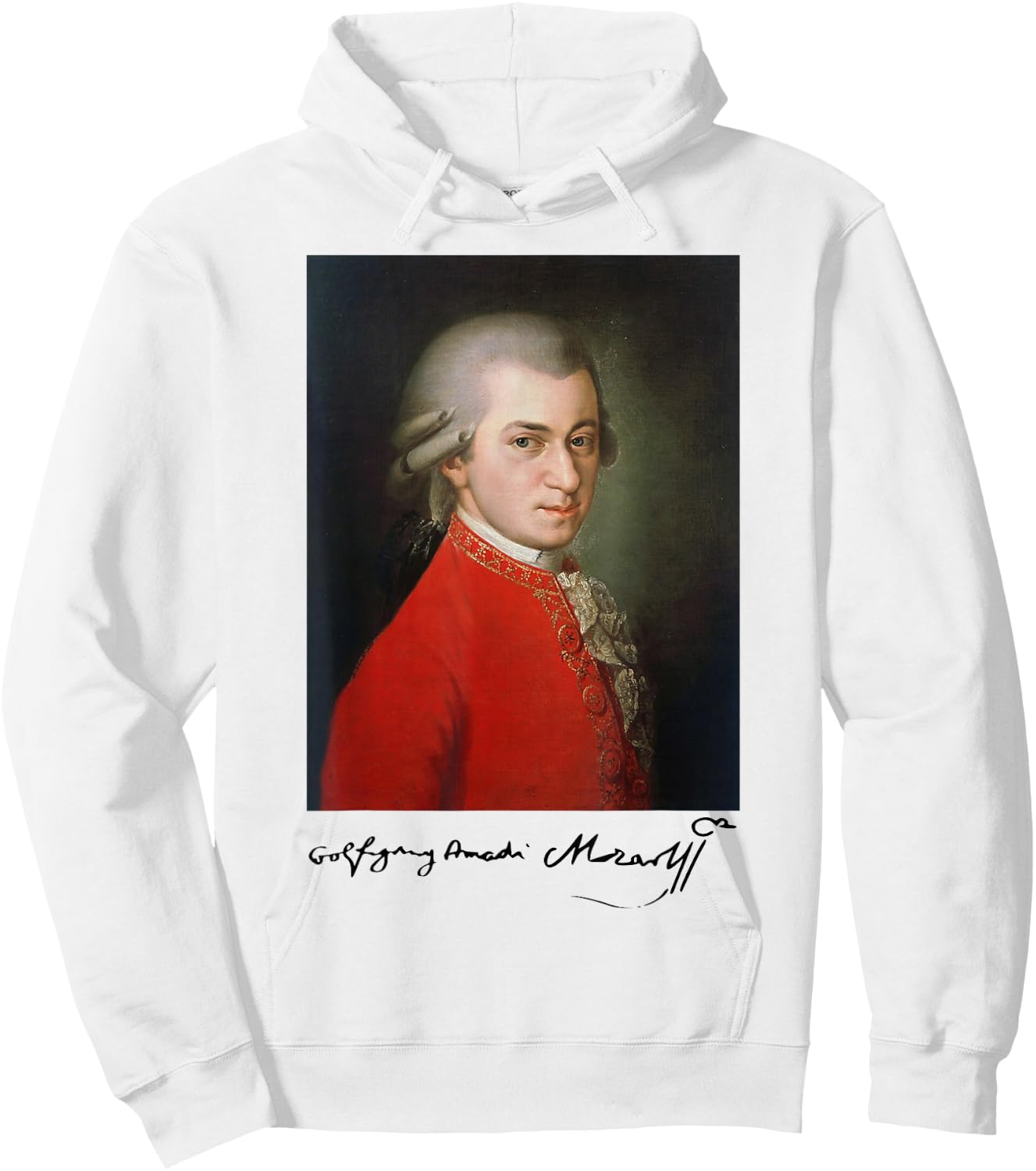 Wolfgang Amadeus Mozart Komponist Signatur Klassische Musik Hoodie - Hoodie | White