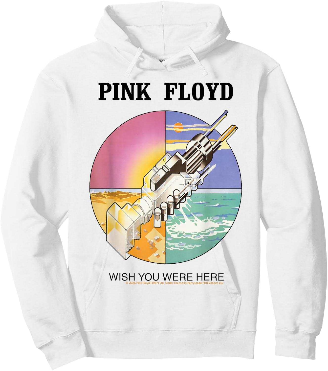 Pink Floyd Klassisches Album Wish You were Here Hoodie - Hoodie | White