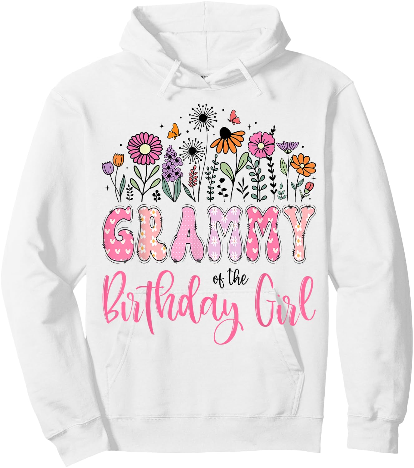 Grammy of The Birthday Girl Wildflower Daisy Lover Hoodie - Hoodie | White