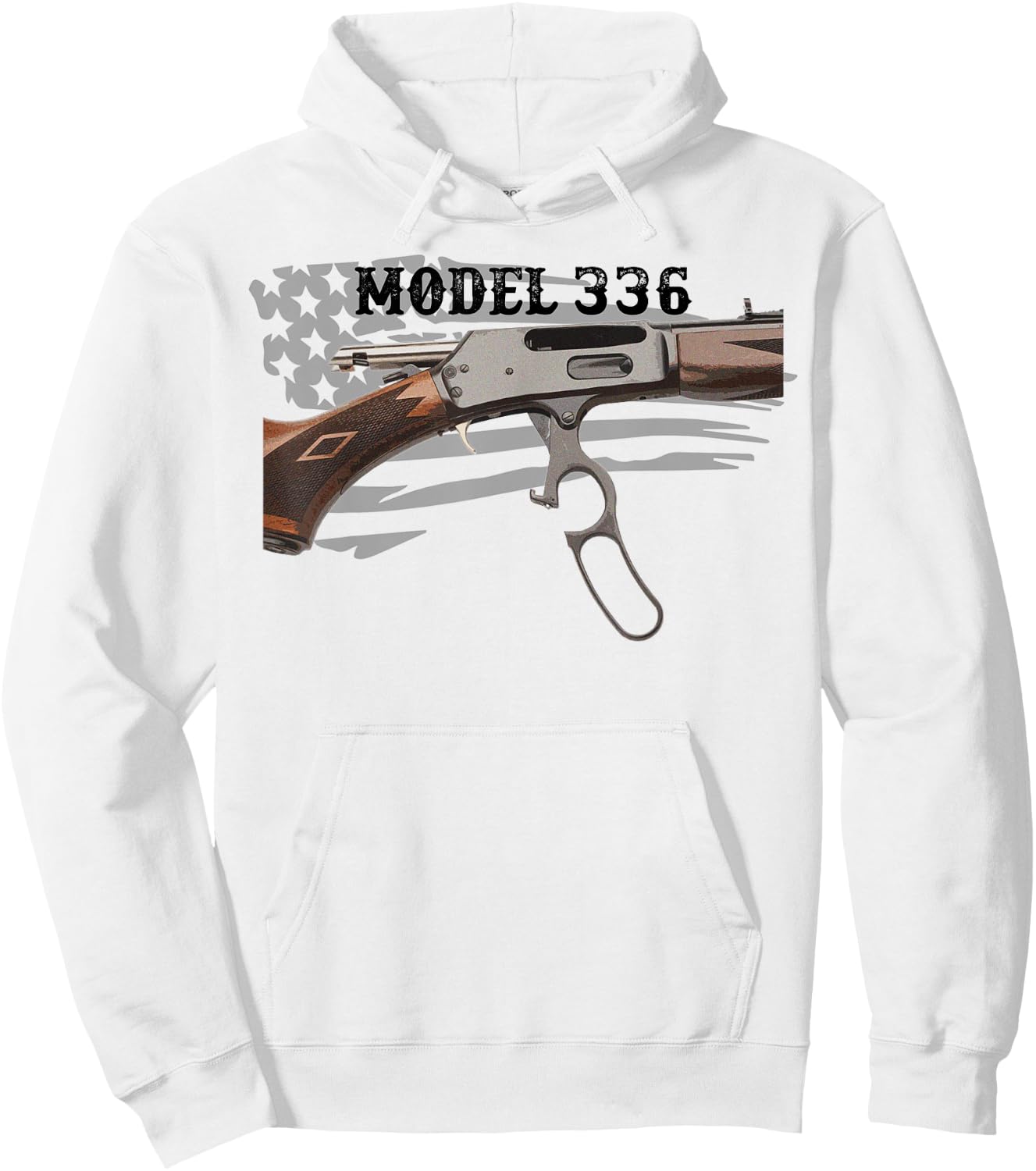 Model 336 Lever Action Rifle Hoodie - Hoodie | White