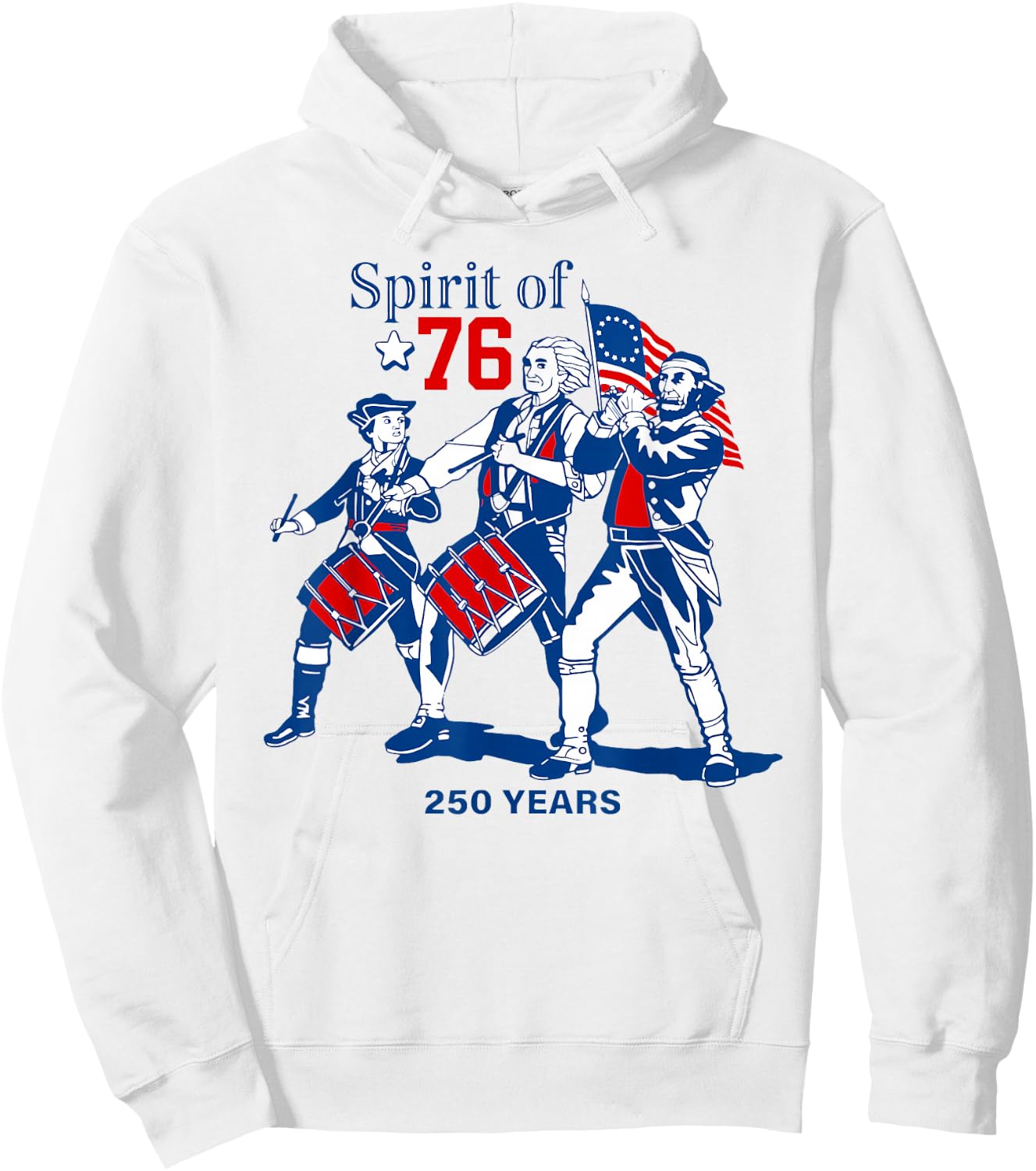 Spirit of 1776 250 Years Presidents 4th of July American USA Hoodie - Hoodie | White