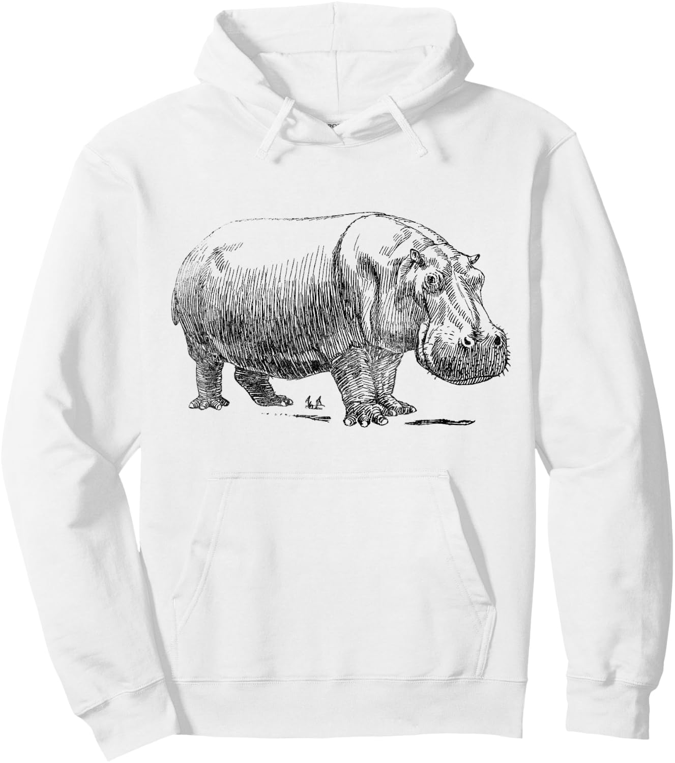 Love Heart Hippos Silhouette Hippo Spirit Animal Hoodie - Hoodie | White