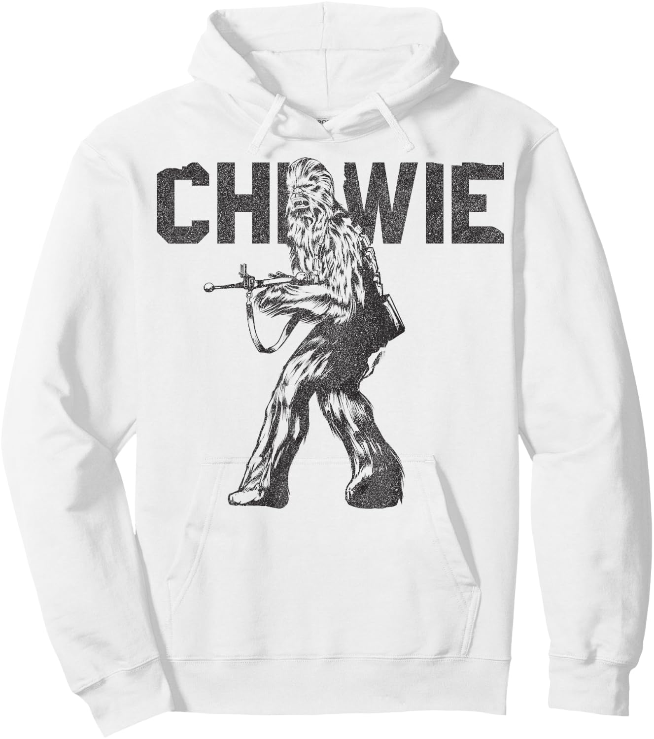 Star Wars Last Jedi Chewie Distressed Vintage Hoodie - Hoodie | White