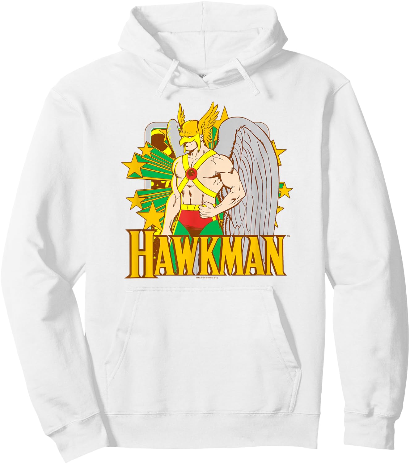 Justice League Hawkman Stars Hoodie - Hoodie | White