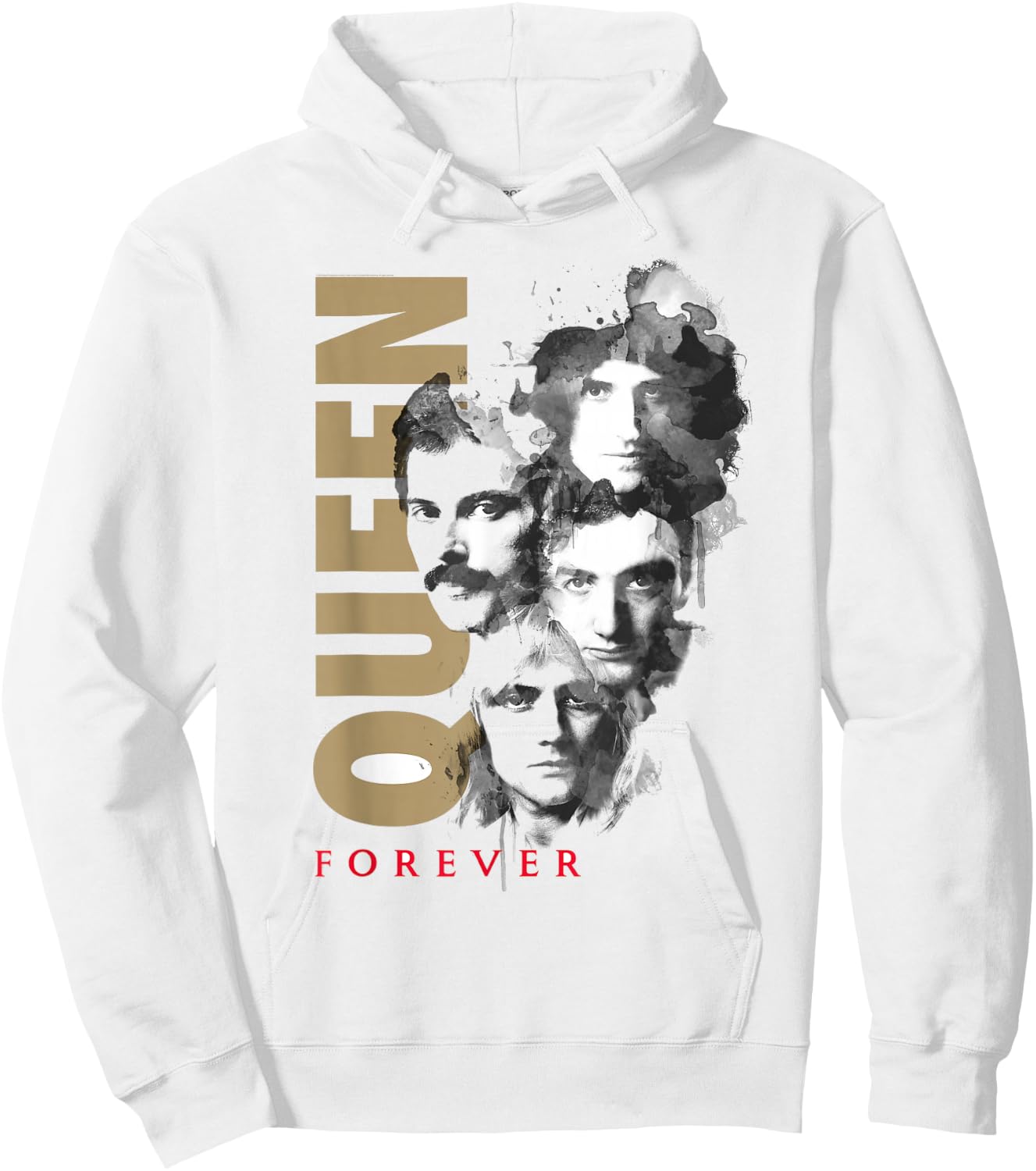 Queen Official Gold Forever Hoodie - Hoodie | White