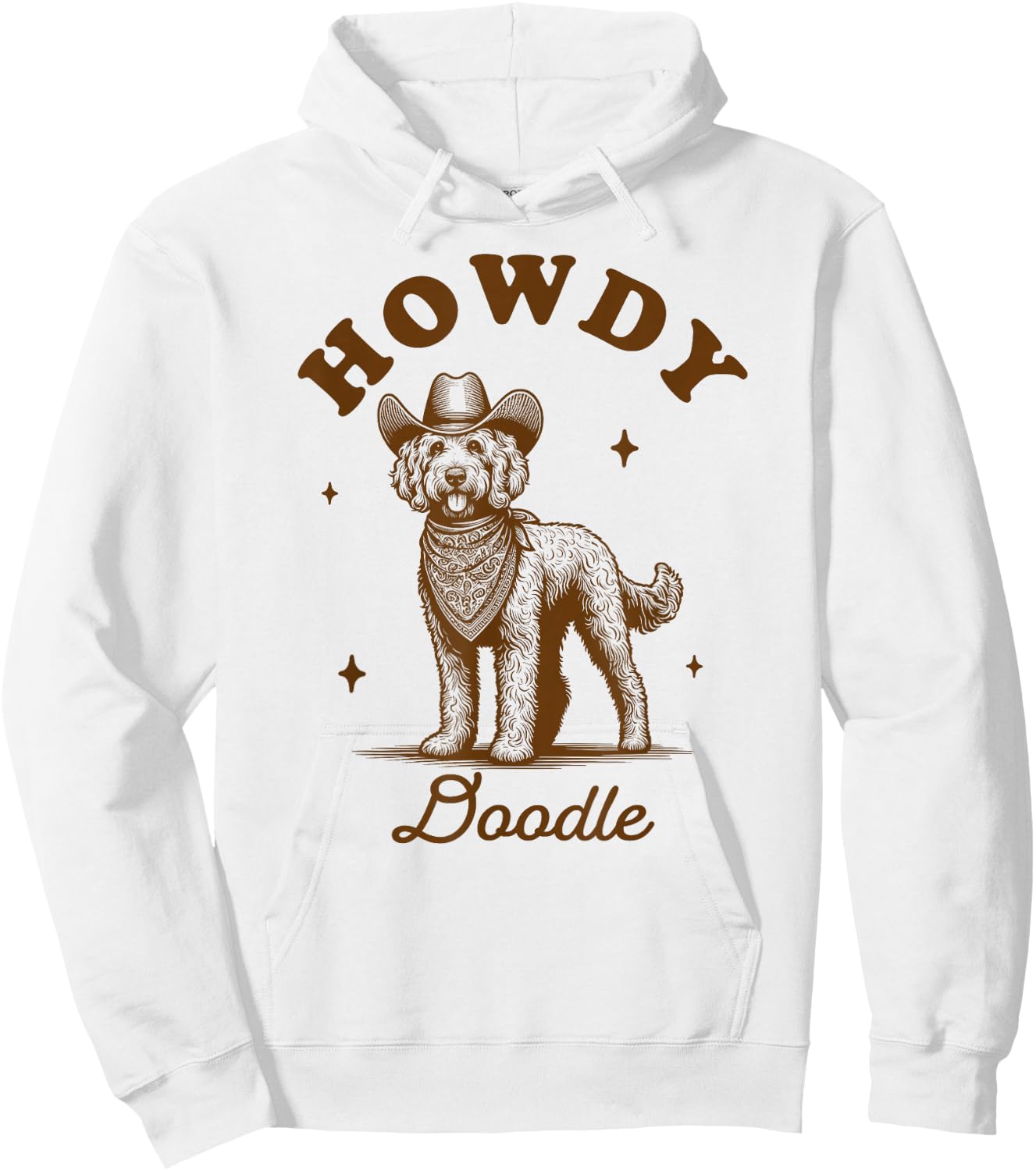Doodle Mom Doodle Lover Vintage Western Life Howdy Doodle Hoodie - Hoodie | White