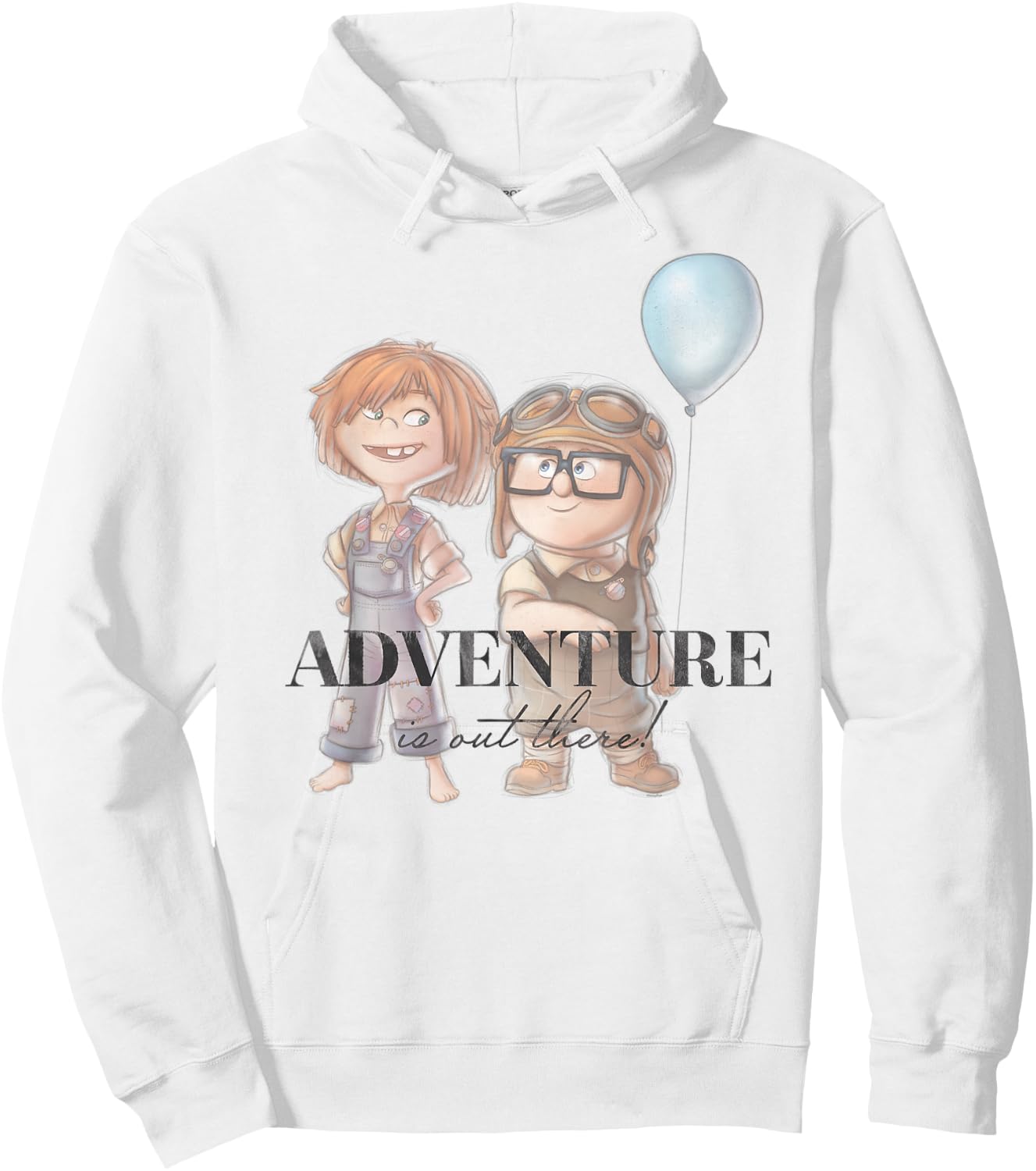 Disney 100 and Pixar's Up Carl Ellie Adventure is Out There Hoodie - Hoodie | White