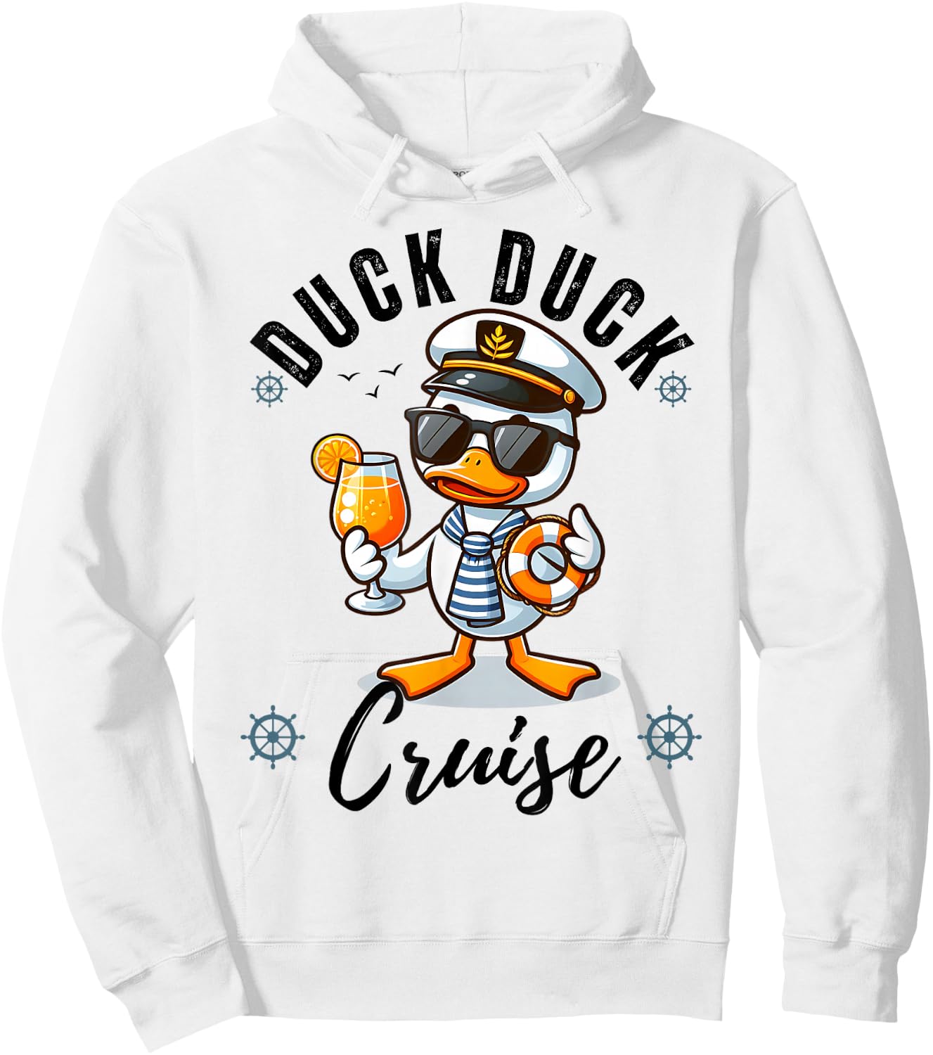 Duck Duck Cruise Family Matching Cruise Cute Group Summer Hoodie - Hoodie | White