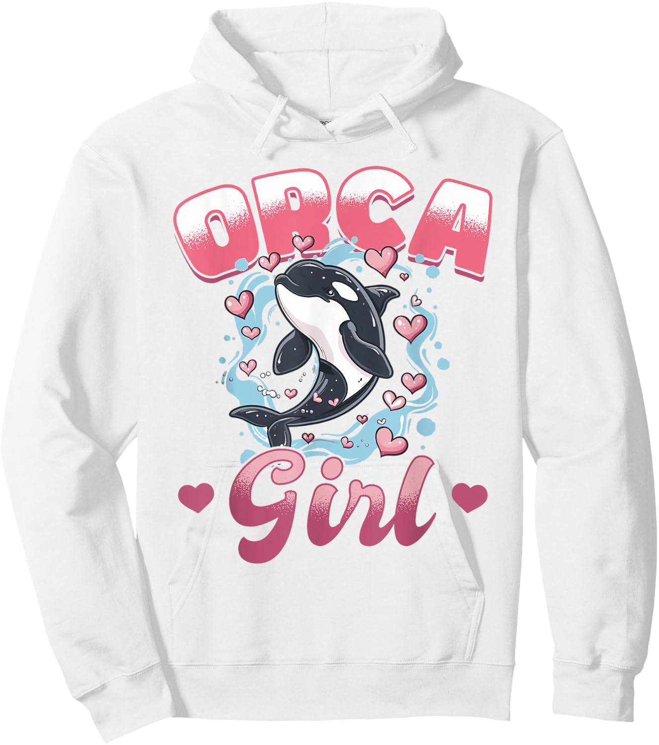Funny Orca Animal Orca Girl Hoodie - Hoodie | White
