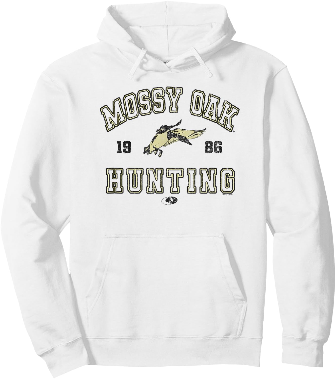 Mossy Oak Hunting 1986 Vintage Duck Target Logo Hoodie - Hoodie | White