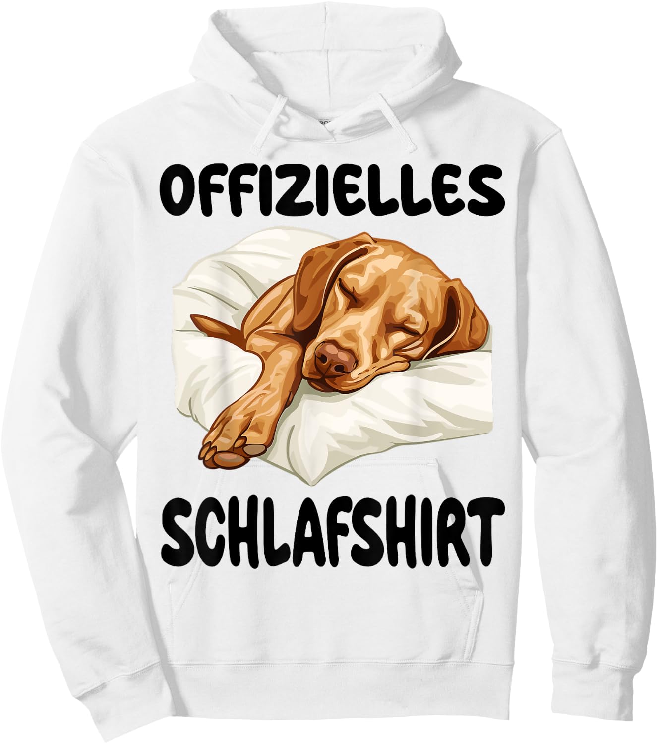 Funny Magyar Vizsla Official Sleep Shirt Nightdress , White Hoodie - Hoodie | White
