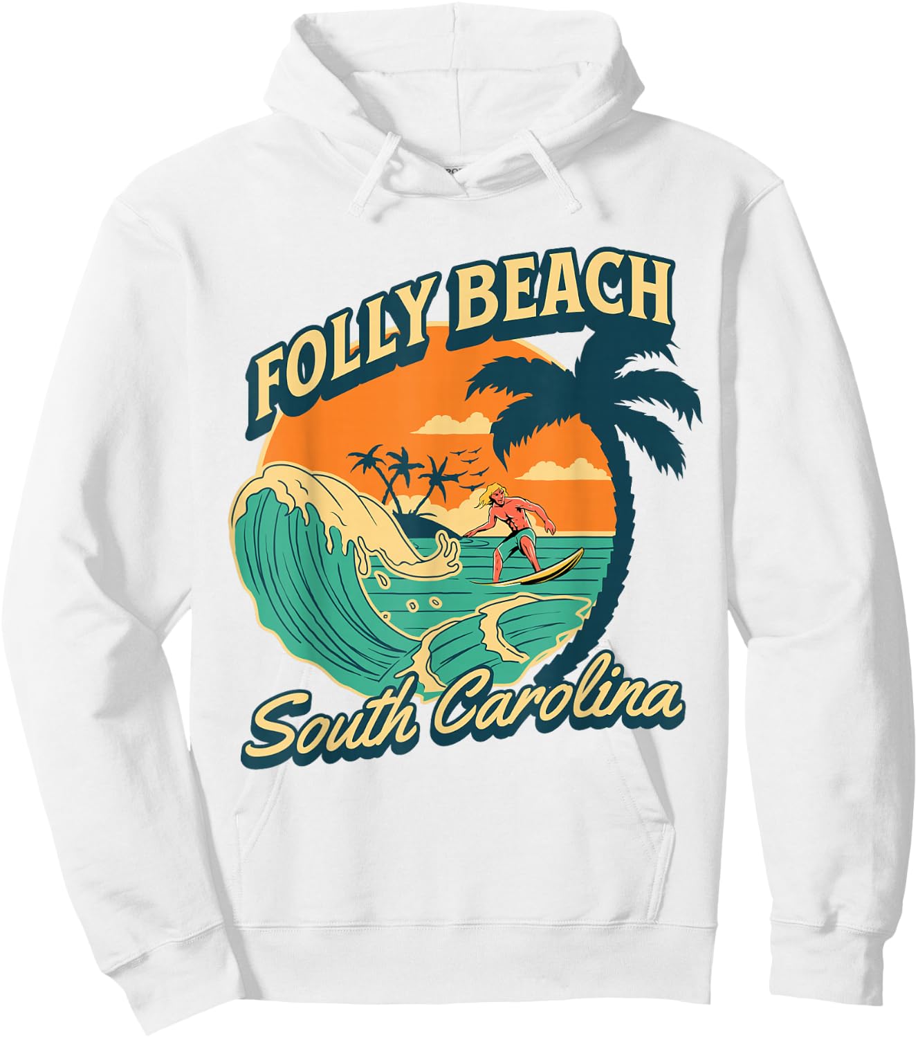 Folly Beach Hoodie - Hoodie | White