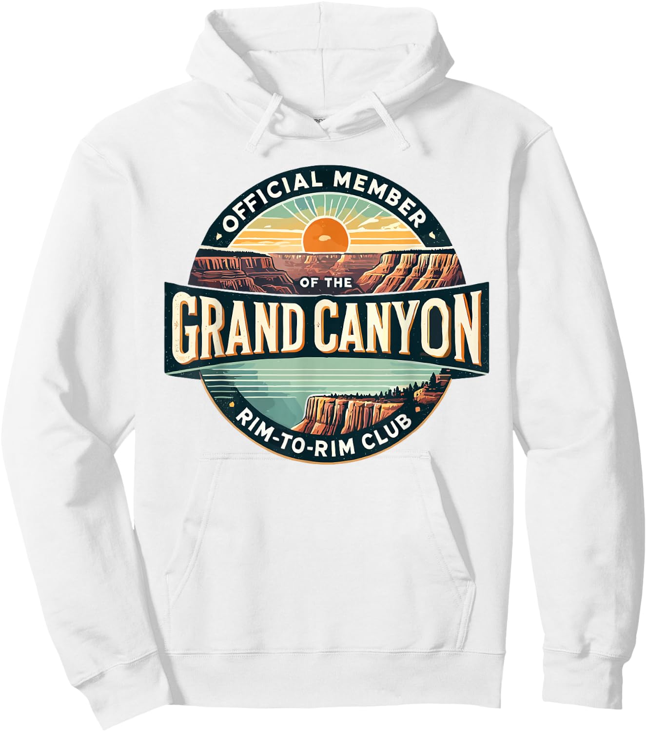 Official Member of the Grand Canyon Rim-to-Rim Club Hoodie - Hoodie | White
