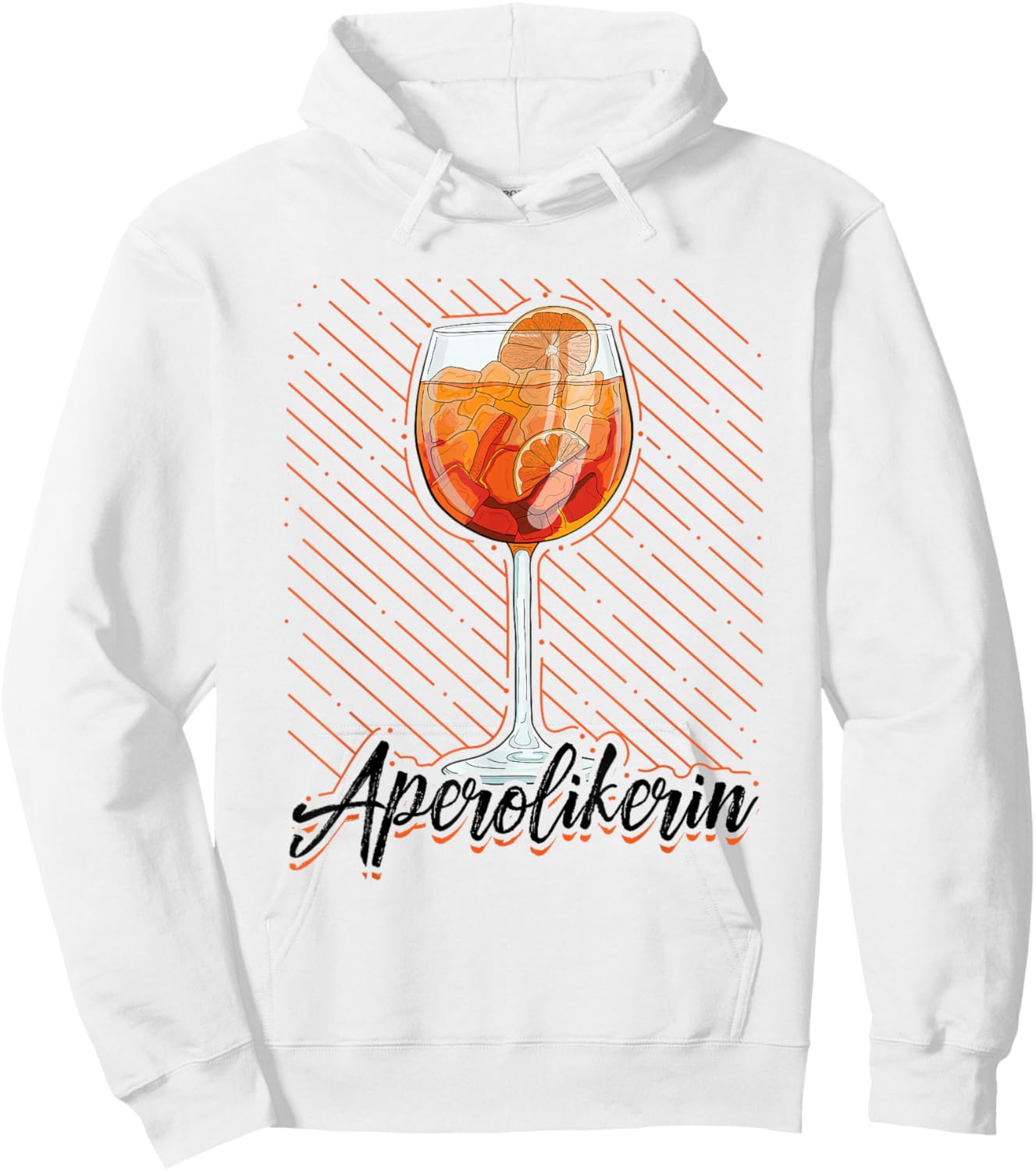 Aperolic Drink Aperitif Spritz , White Hoodie - Hoodie | White