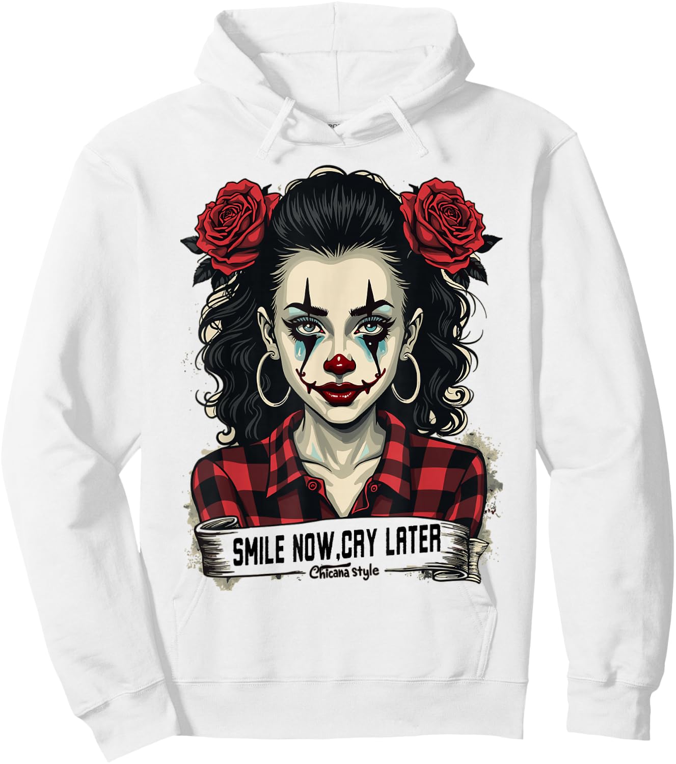 Chicana Style Hoodie - Hoodie | White