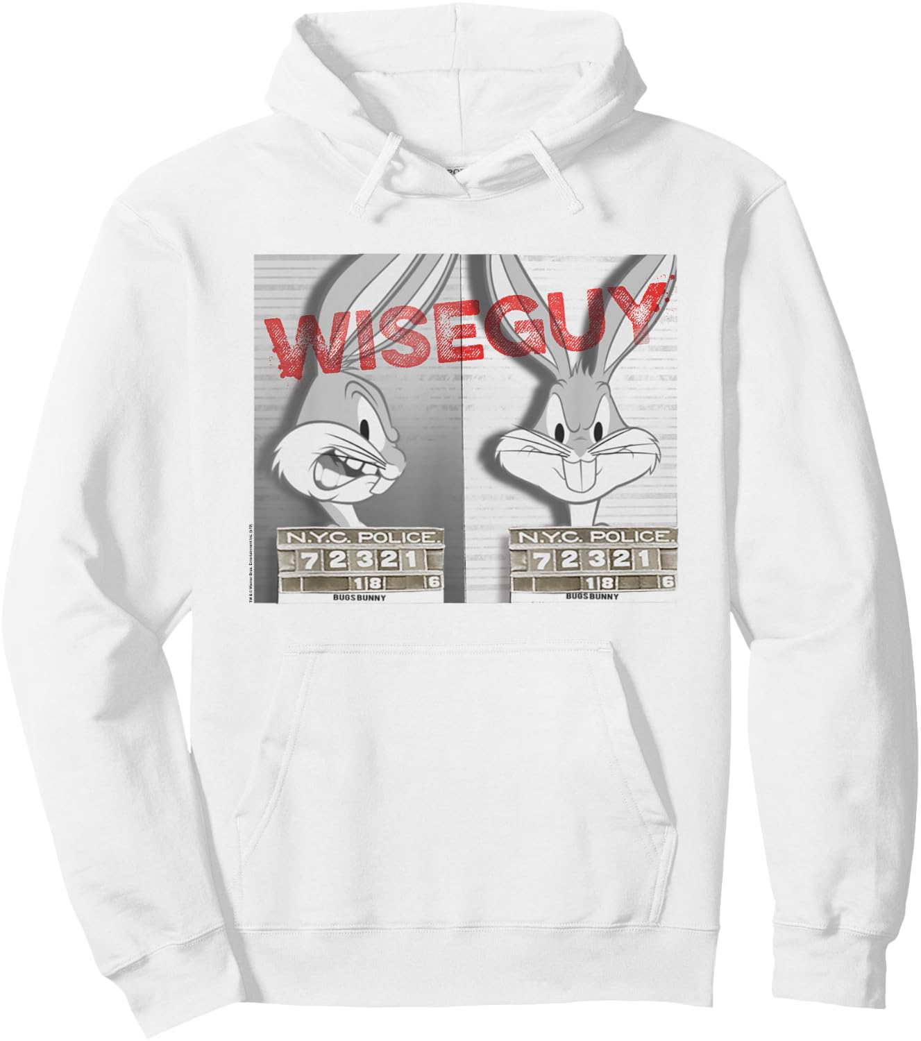 Looney Tunes Bugs Bunny Wiseguy Hoodie - Hoodie | White