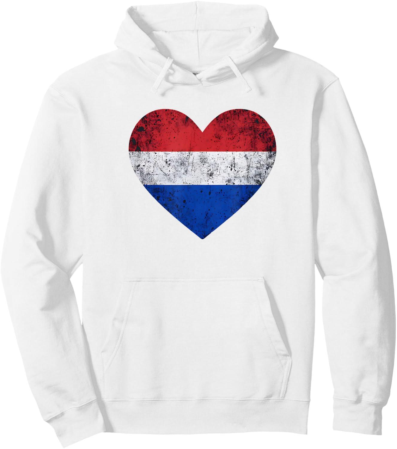 Pays-Bas Patriotiques Drapeau Néerlandais Cœur d'Amour Hoodie - Hoodie | White