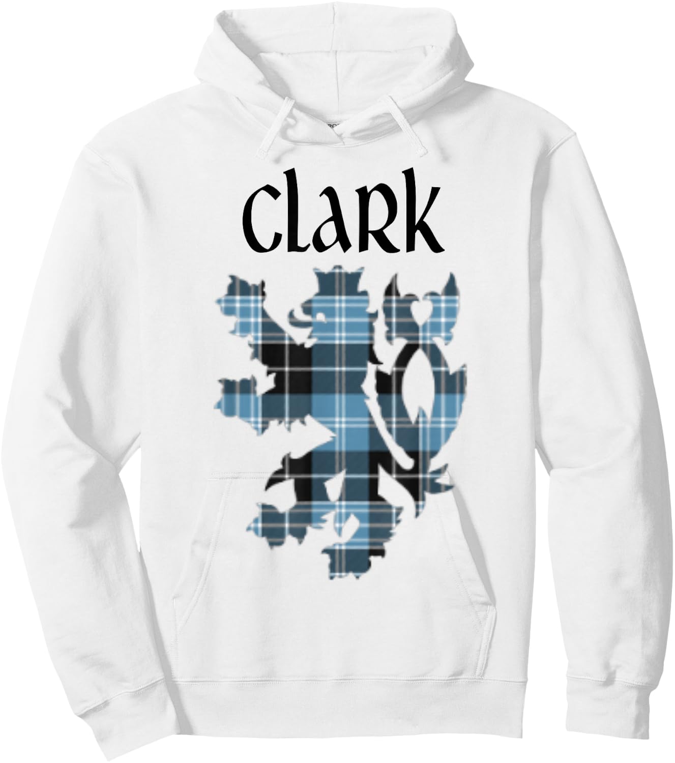 Clan Clark Tartan Scottish Family Name Scotland Pride Hoodie - Hoodie | White
