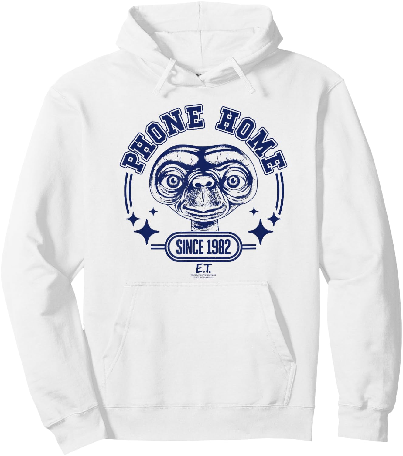 E.T. Phone Home Since 1982 Big Face Hoodie - Hoodie | White