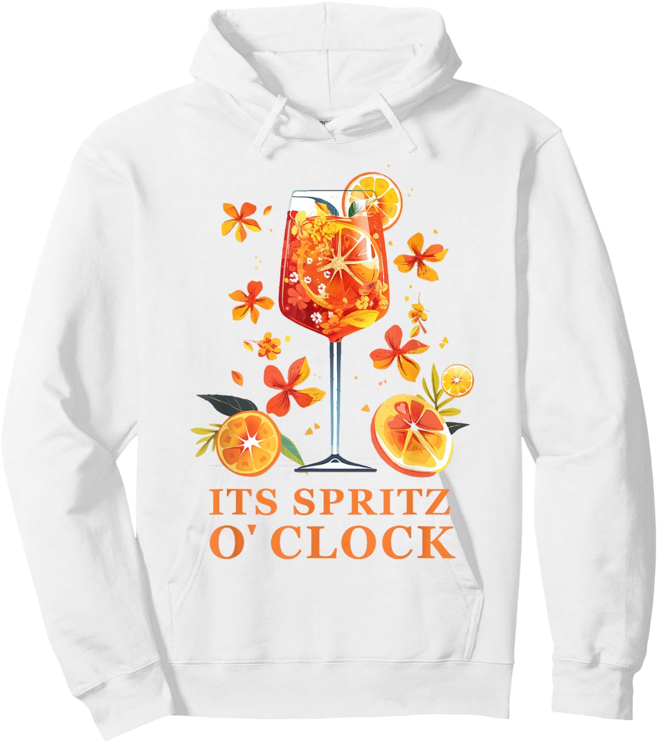 Its Spritz O Clock Aperrollin Outfit for Cocktail Sayings , White, S Hoodie - Hoodie | White